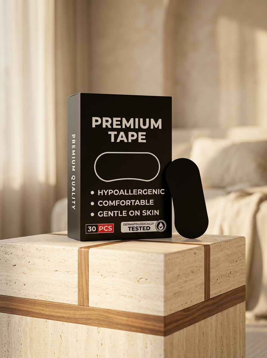 Dusk To Dawn Sleep Mouth Tape – Gentle Anti-Snoring Strips to Encourage Nasal Breathing