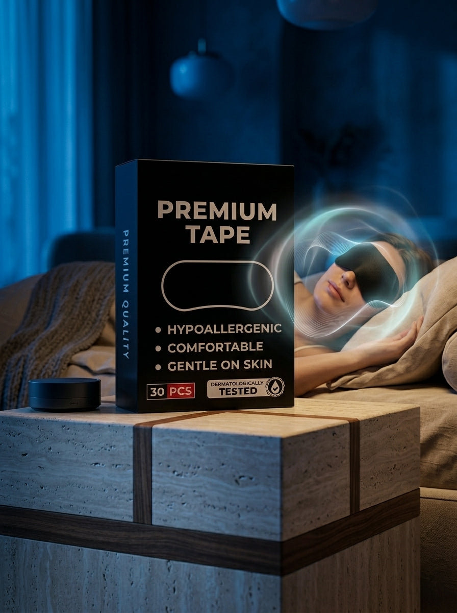 Dusk To Dawn Sleep Mouth Tape – Gentle Anti-Snoring Strips to Encourage Nasal Breathing