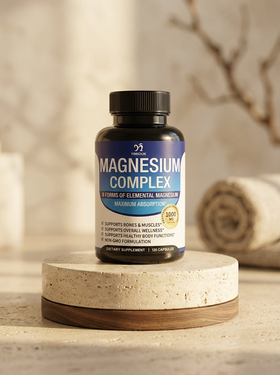 Dusk To Dawn Magnesium Complex 1000mg – Glycinate, Citrate, Malate &amp; Taurate for Sleep, Muscle &amp; Recovery