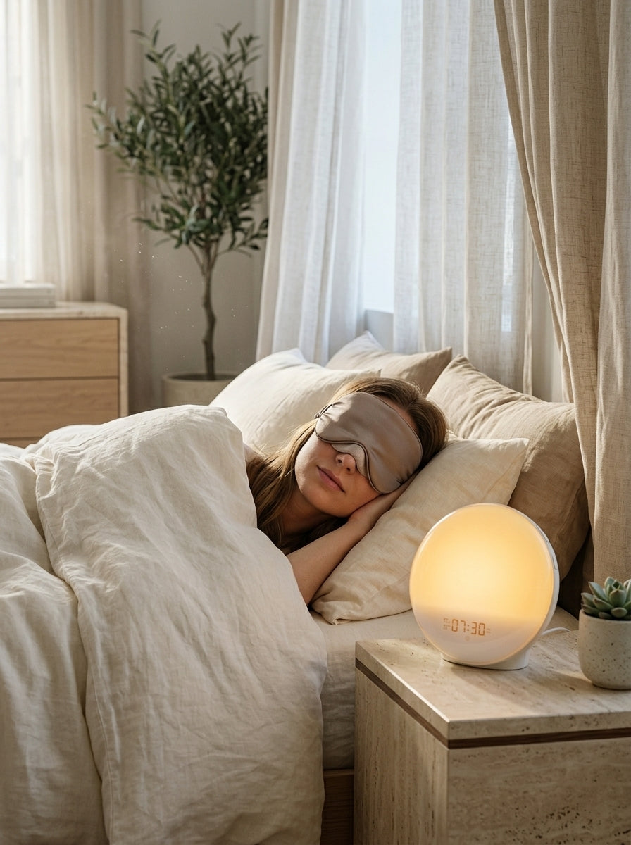 Dusk To Dawn Sunrise Alarm Clock – Wake-Up Light with Sunset Simulation, FM Radio &amp; Night Light