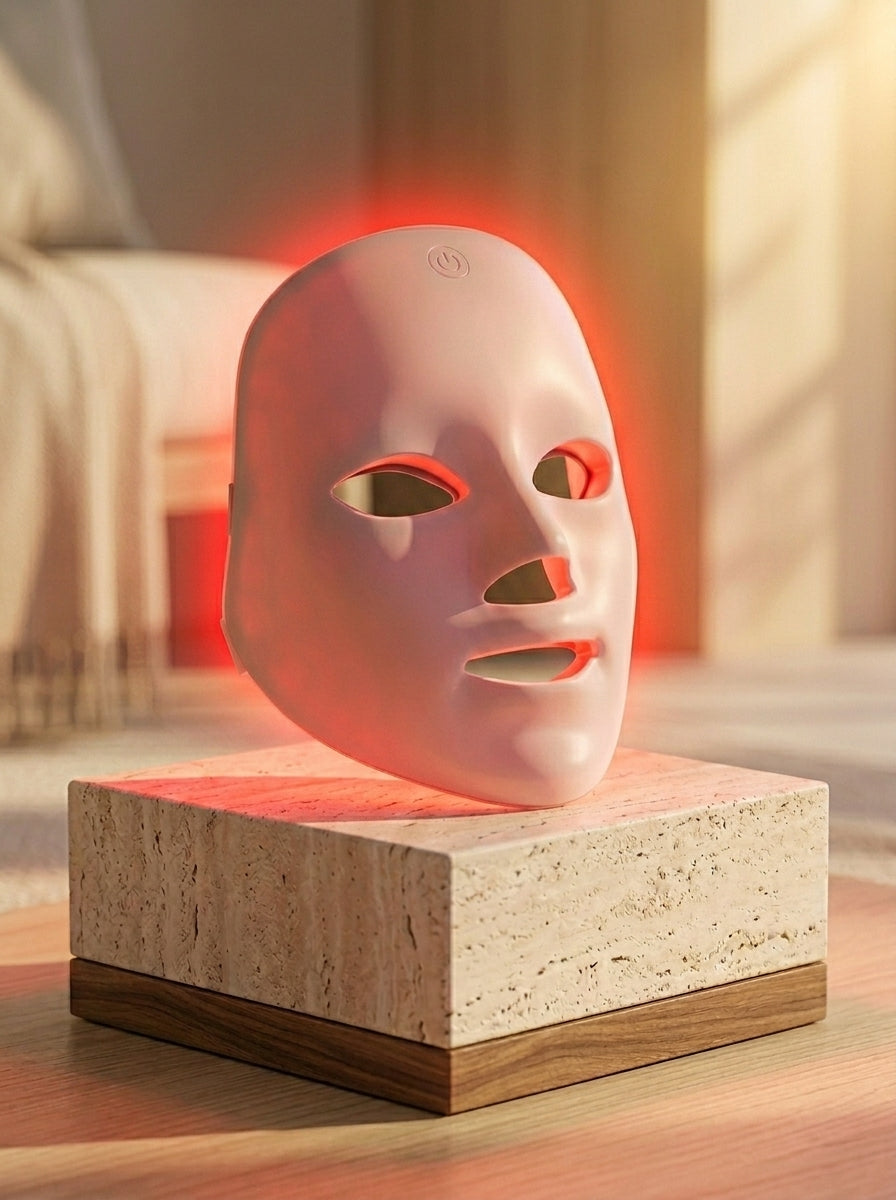 Dusk To Dawn 7-Colour LED Face Mask – Wireless Light Therapy for Skin Rejuvenation